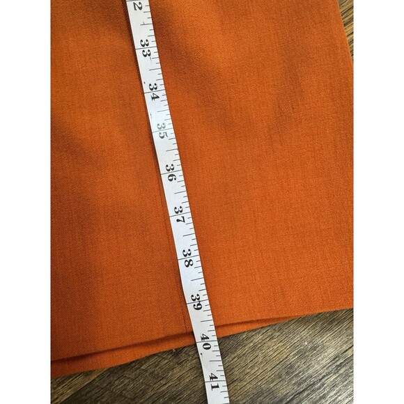 MM Lafleur Dress SZ 12 Orange Aditi 2.0 Sheath Sleeveless Midi Stretch Crepe - Picture 7 of 7
